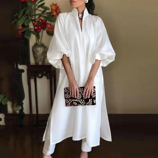 Robe élégante unie pour femme